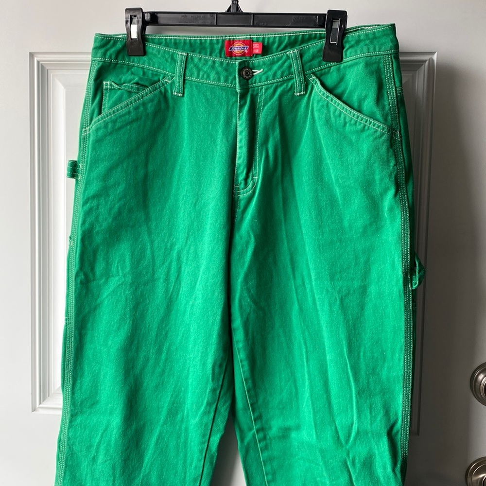Dickies size 11 juniors , length 30 green carpenter pant